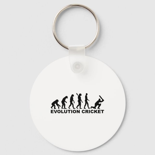 Porte-clés Chemise de cricket Evolution de l'homme  (Recto)