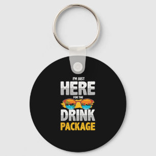 Porte-clés Chemise de fête de queue de boisson drôle de vacan