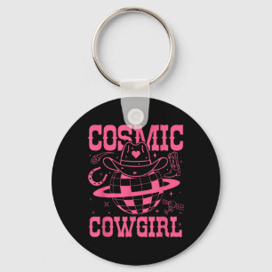 Porte-clés Chemise de filles de cow-boy cosmiques pour enterr