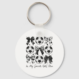 Porte-clés Chemise de football Dans mon ère de fille de footb