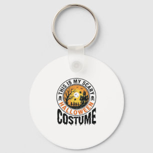 Porte-clés Chemise de gravure vintage de costume d'Halloween
