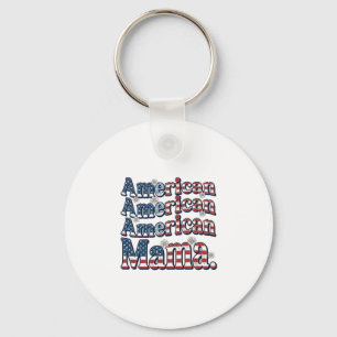 Porte-clés Chemise de gravure vintage patriotique American Ma