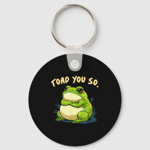 Porte-clés Chemise de grenouille crapaud tu es si drôle Crapa