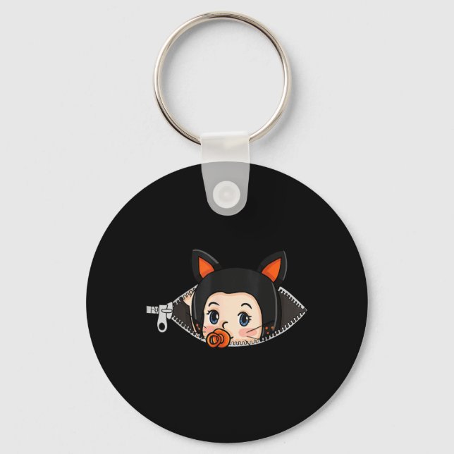 Porte-clés Chemise de grossesse Halloween - Bébé oreilles de  (Recto)