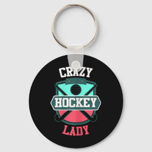 Porte-clés Chemise de hockey sur gazon pour femmes Drôle de h