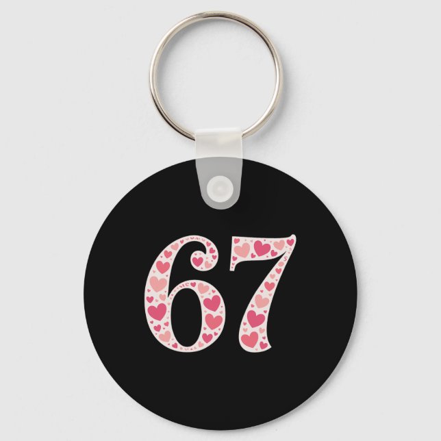 Porte-clés Chemise de la Saint-Valentin 67 6 7 Mème Drôle 67  (Recto)