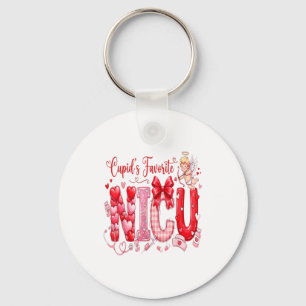 Porte-clés Chemise de la Saint-Valentin de la NICU préférée d
