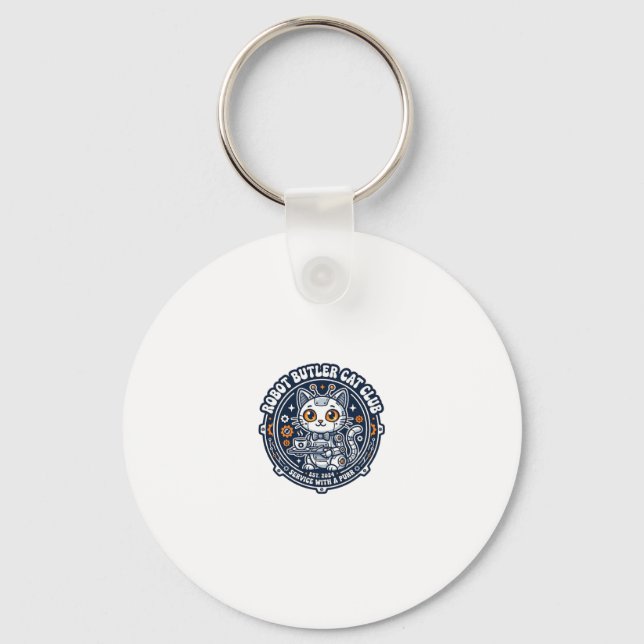 Porte-clés Chemise de l'amant de chat de majordome robot - Ro (Recto)