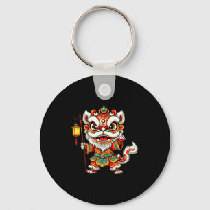 Porte-clés Chemise de l'année de la danse du lion chinois Che