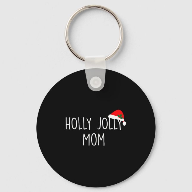 Porte-clés Chemise de maman joyeuse et sainte, cadeau de Noël (Recto)