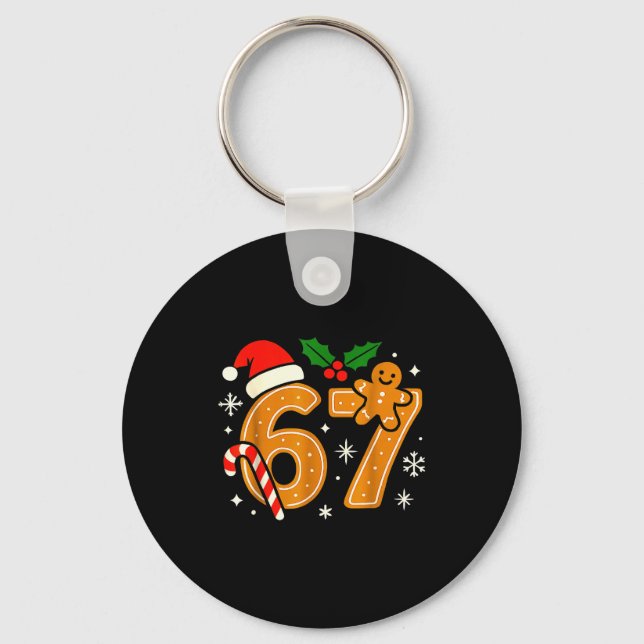 Porte-clés Chemise de Noël 6 7 Meme 67 Six Sept Cookies Ging (Recto)