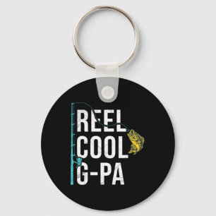 Porte-clés Chemise de pêche drôle pour grand-père Reel Cool G