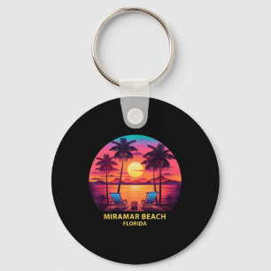 Porte-clés Chemise de plage de Floride Miramar Arbres à Palme