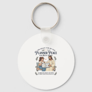 Porte-clés Chemise de planificateur de maman à domicile Jésus