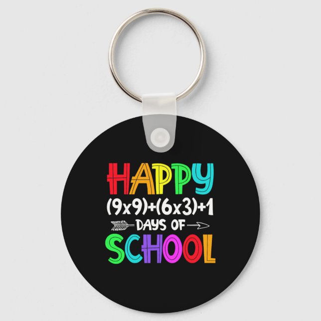 Porte-clés Chemise de professeur de mathématiques pour 100 jo (Recto)