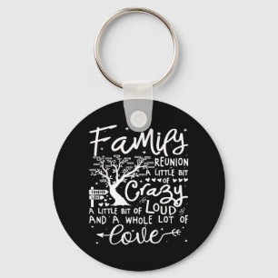 Porte-clés Chemise de réunion de famille 2025 Réunion de fami