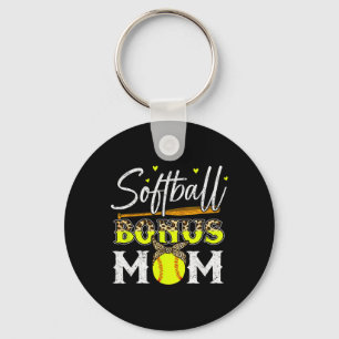 Porte-clés Chemise de softball pour femmes Stepmom Softball B