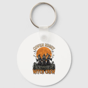 Porte-clés Chemise de sorcière Halloween gravée vintage Coven