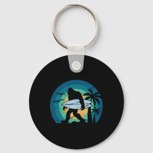 Porte-clés Chemise de surf Bigfoot drôle Sasquatch Yeti Surf