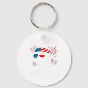 Porte-clés Chemise drôle d'Angleterre suceuse du 4 juillet Ge