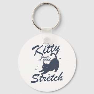 Porte-clés Chemise drôle de chat en étirement – T-shirt cadea