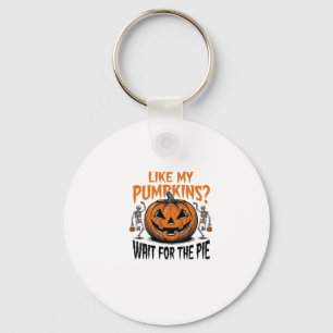 Porte-clés Chemise drôle de tarte d'Halloween squelette citro