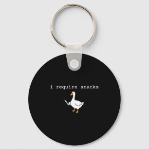Porte-clés Chemise Drôle Exige Snacks Goblincore Oie