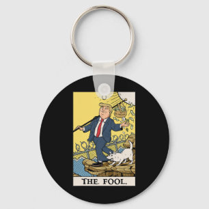Porte-clés Chemise drôle Trump le fou carte de tarot drôle An