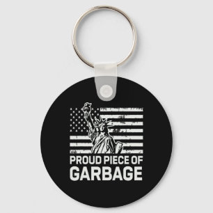 Porte-clés Chemise fière ordure Trump fière morceau d'ordure