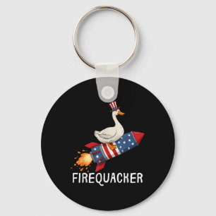 Porte-clés Chemise Firequacker, Chemise drôle d'oie du 4 juil