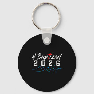 Porte-clés Chemise Hashtag Baptisé 2026 Chemise de Baptême Di