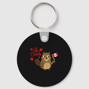 Porte-clés Chemise Joyeuse Fête du Canada Drôle de Marmotte C