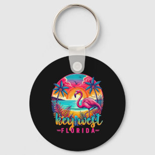 Porte-clés Chemise Key West Floride Flamant Tropical Plage Va