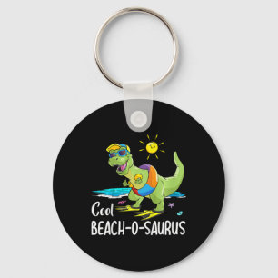 Porte-clés Chemise Kids Cool Beach-o-saurus Dino sur une plag