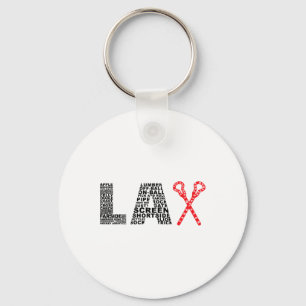 Porte-clés Chemise Lax Lacrosse Words Pour Lacrosse Player