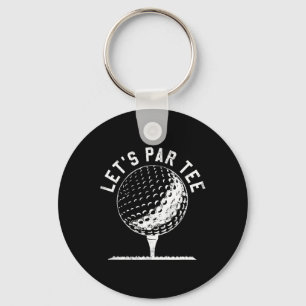 Porte-clés Chemise Lets Par Tee Cadeau drôle pour golfeur