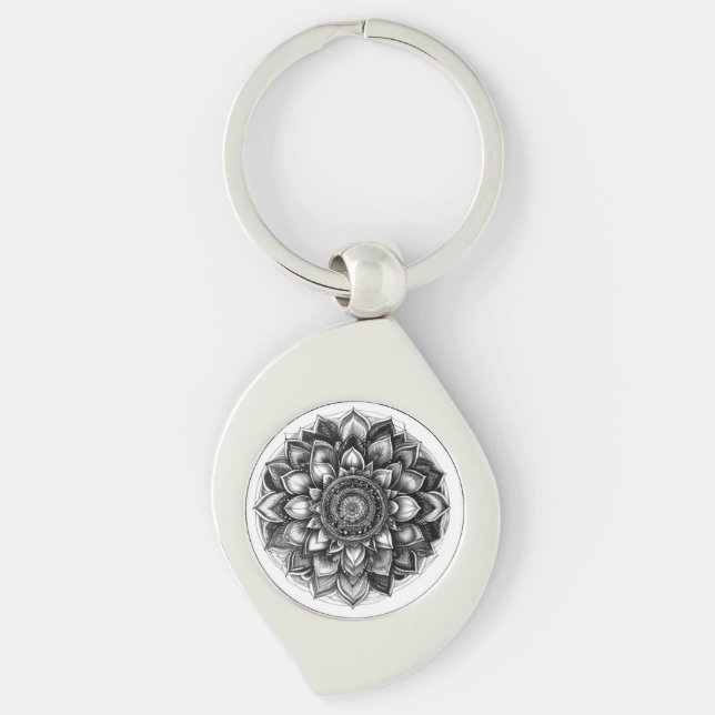 Porte-clés chemise mandala (Devant)