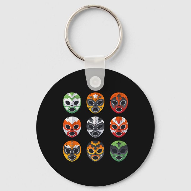 Porte-clés Chemise Masques de Lucha Libre Garçon Hommes Lutte (Recto)