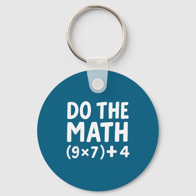 Porte-clés Chemise Math 67 Mème Six Sept (Recto)