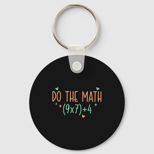 Porte-clés Chemise Math 67 Mème Six Sept (Recto)