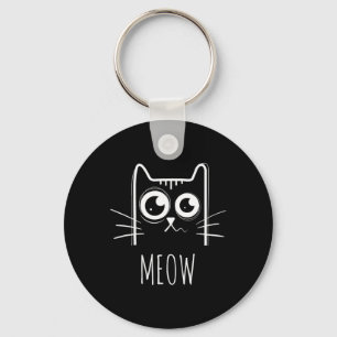 Porte-clés Chemise Meow Chat Meow Kitty Cute Chats Maman Et C