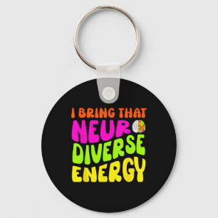 Porte-clés Chemise Neurodiversité Autisme Adhd Asd Neurodiver