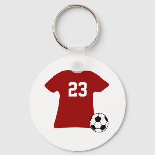 Porte-clés Chemise personnalisée du football avec le porte -