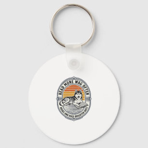 Porte-clés Chemise pour amateur de livres et de chiens Gravur