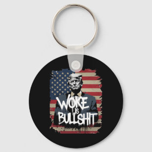 Porte-clés Chemise pour partisan de Donald Trump Woke est gén