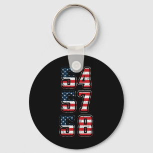 Porte-clés Chemise Présidentielle Trump 54 57 58, Troisième P
