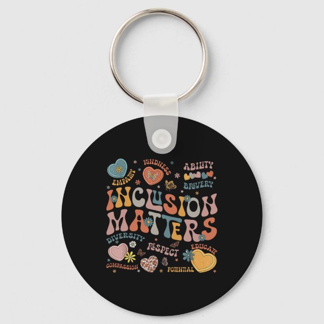 Porte-clés Chemise Problèmes d'inclusion Spécial Sensibilisat (Recto)