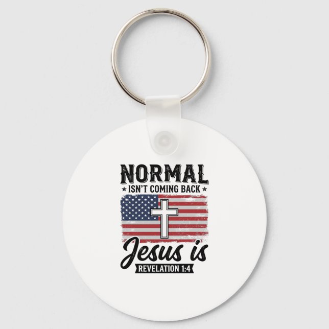 Porte-clés Chemise Révélation Jésus Normal Ne Revient Pas_1 (Recto)