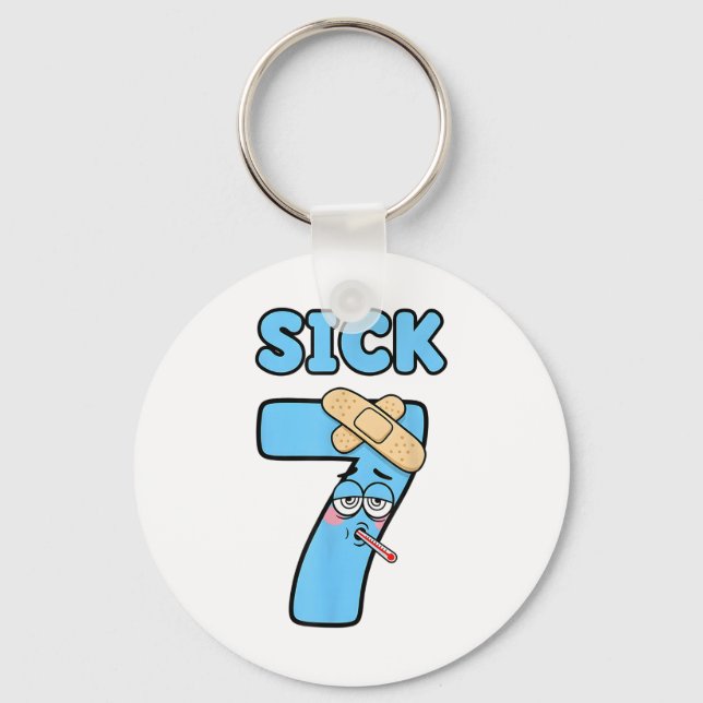 Porte-clés Chemise Sick Seven Meme 67 Six Seven Jeu de mots d (Recto)