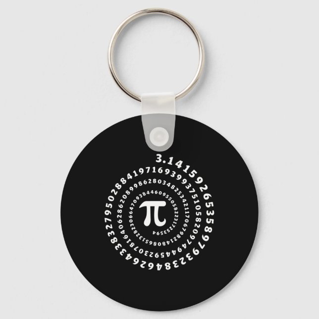 Porte-clés Chemise Spirale Pi Jour Math Lover (Recto)